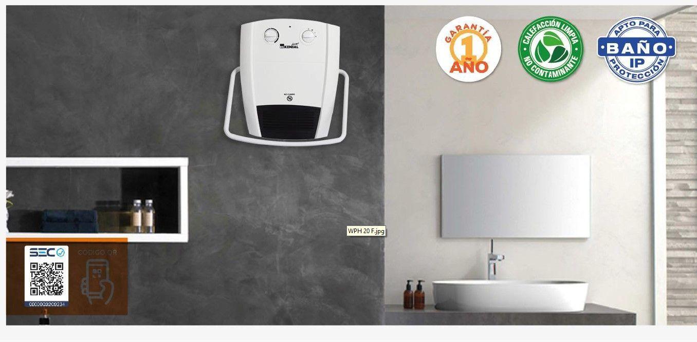 Termoventilador De Baño Kendal Wph-20f-2