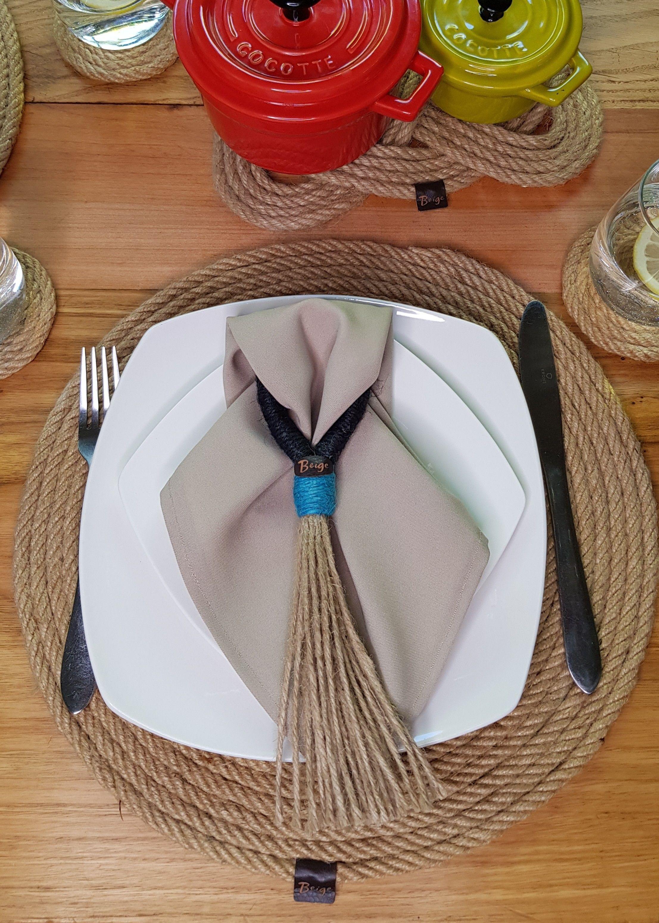 Set 4 Individuales de Yute 35 cm-2