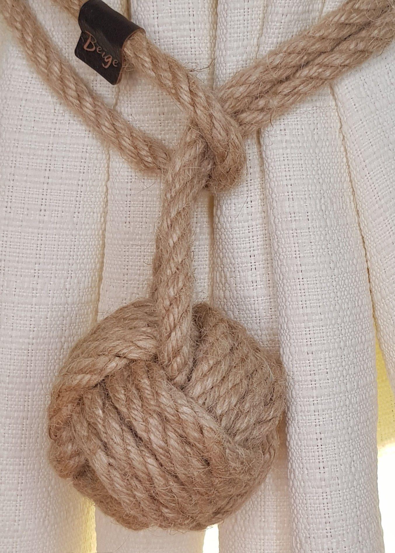 Par Toma Cortinas Ovillo de Yute-5
