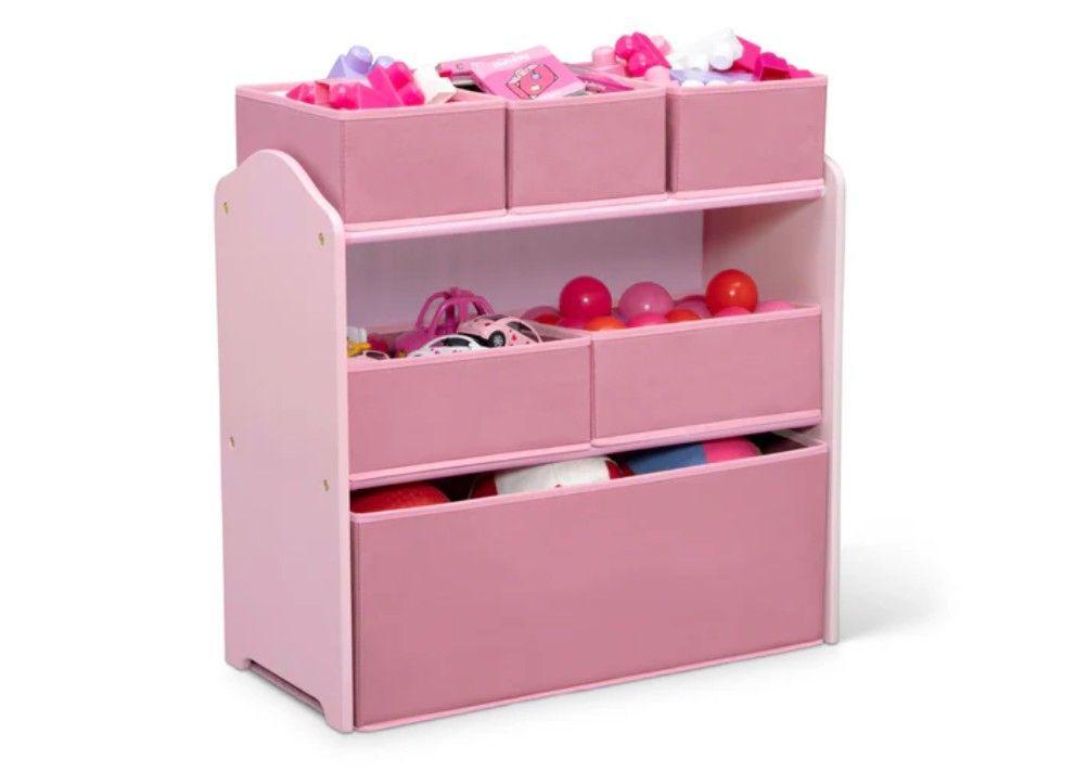 Set juego de mesa y organizador infantil rosa Delta Children-2