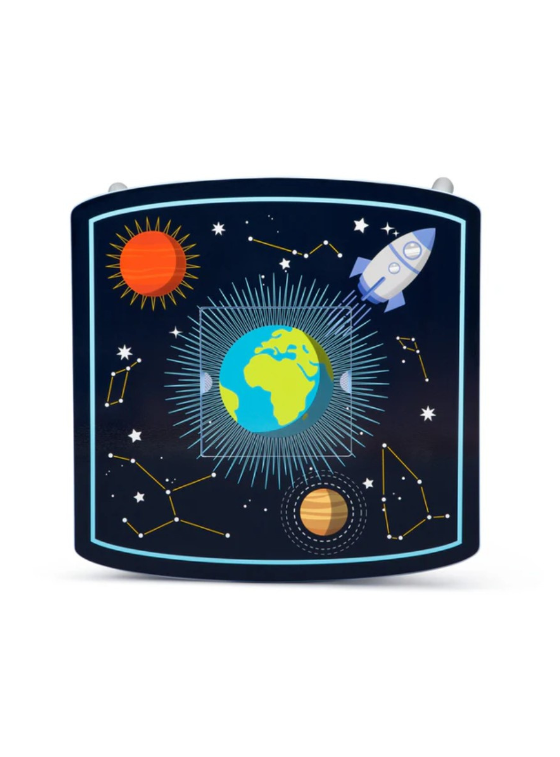 Juego de mesa y dos sillas infantil con almacenamiento Sistema solar Delta Children-3