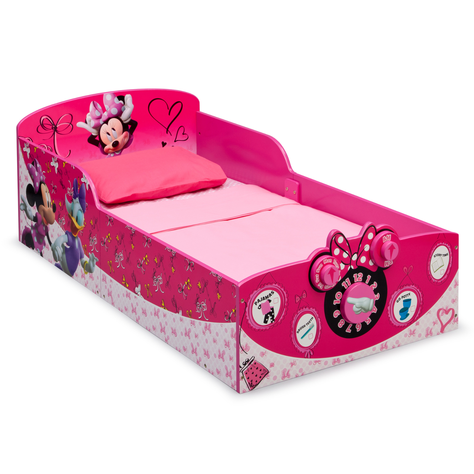 Cama transici n infantil de madera Minnie Mouse Disney para ni os peque os Delta Children-2