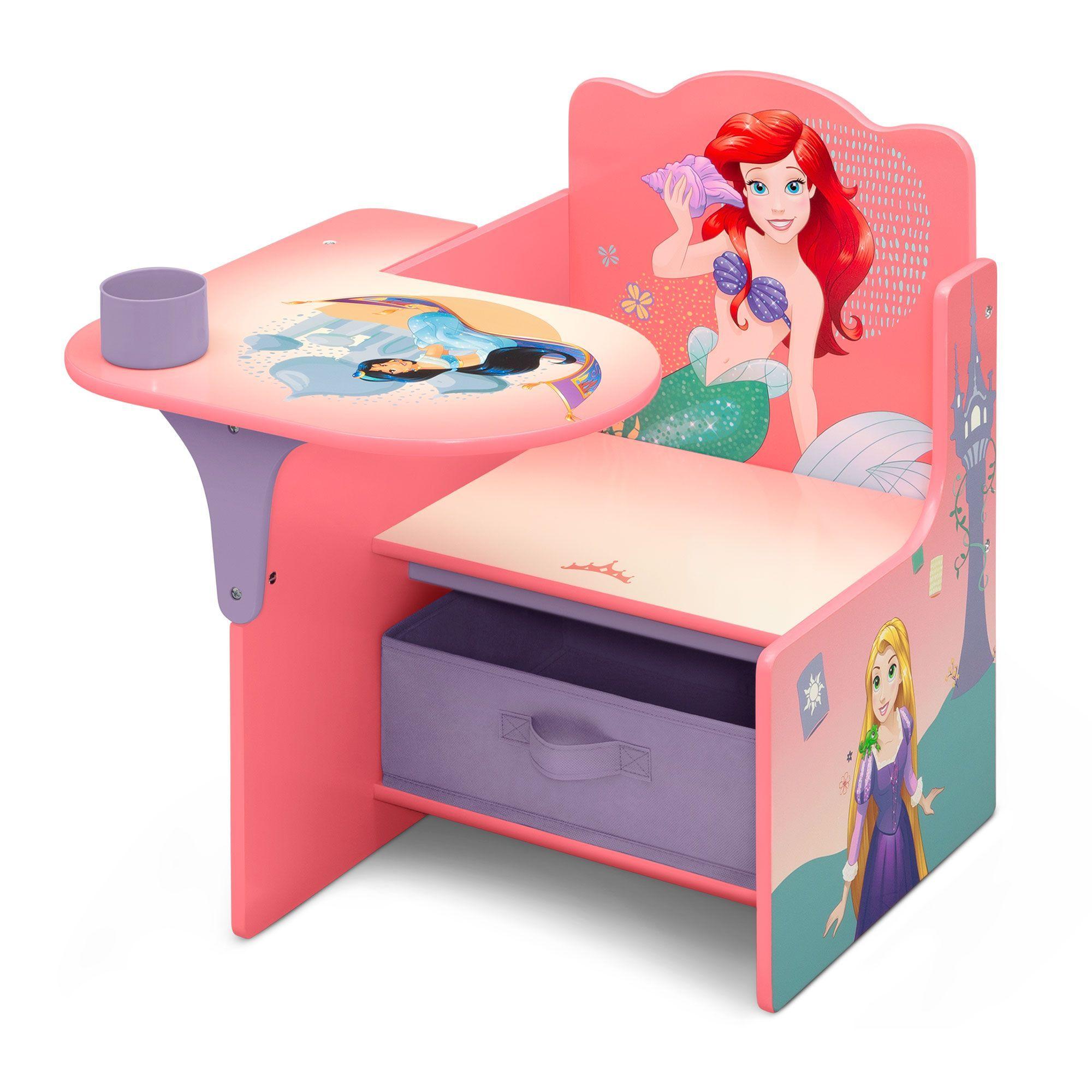 Escritorio con silla infantil con compartimento de almacenamiento Princesas Disney Disney Delta Chi-2