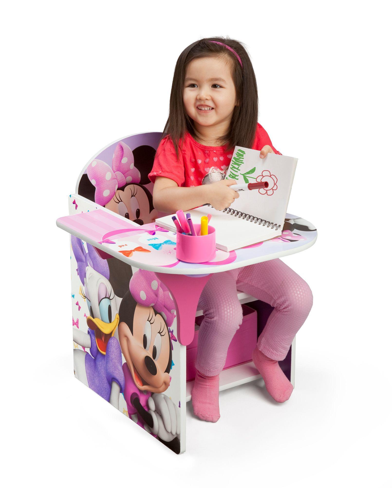 Escritorio infantil con almacenamiento Minnie Mouse Delta Children-2