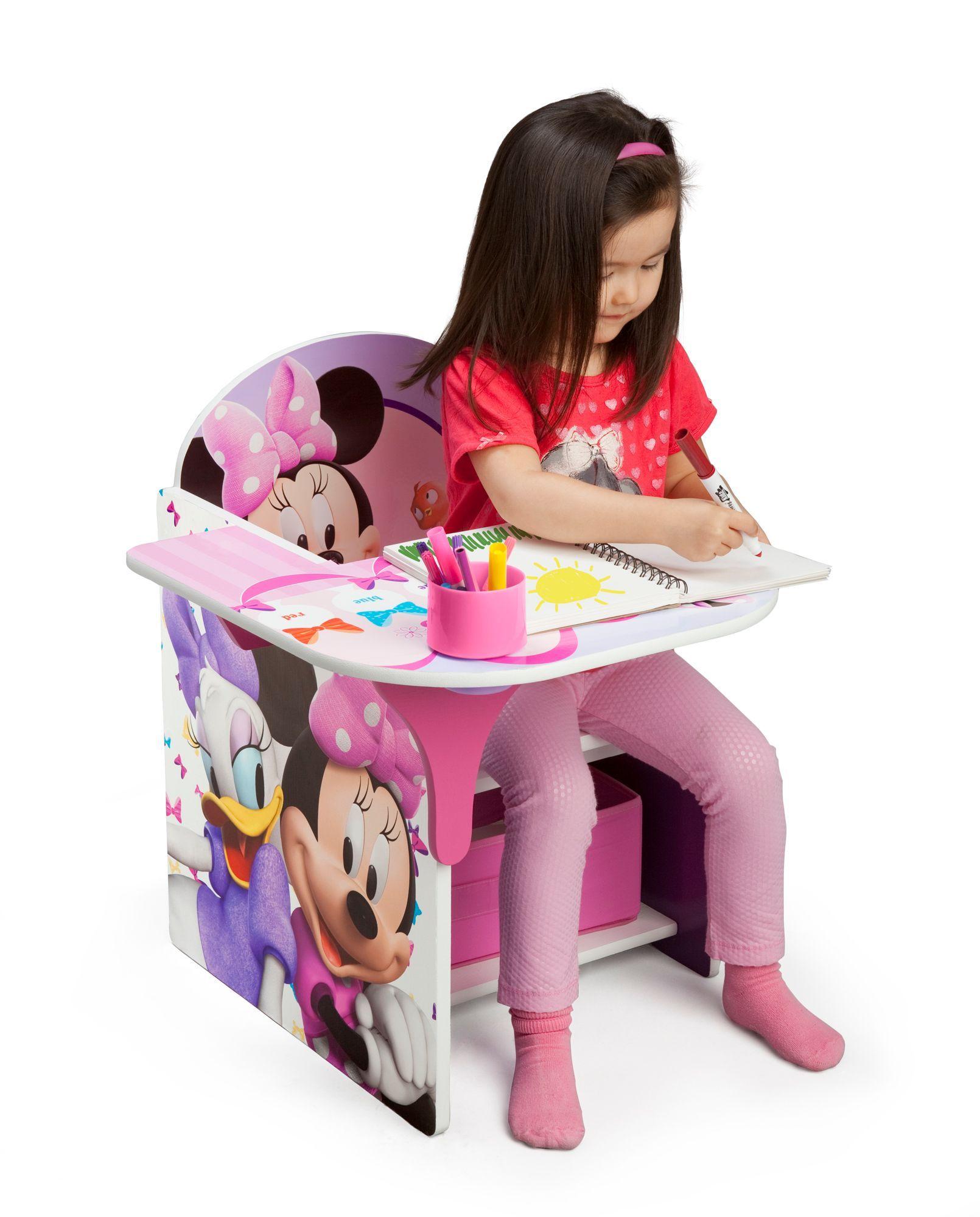 Escritorio infantil con almacenamiento Minnie Mouse Delta Children-3