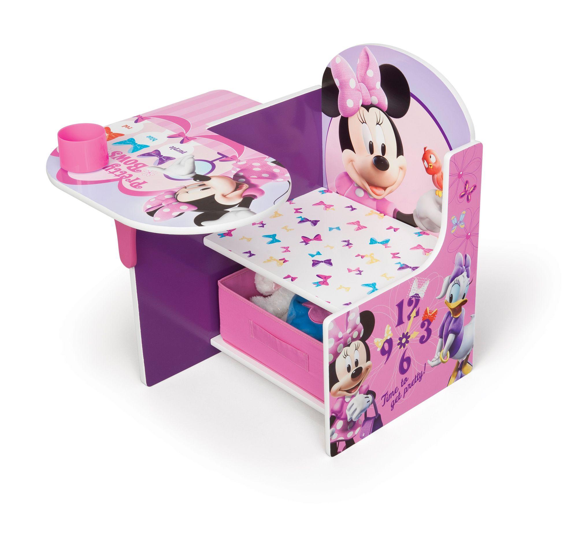 Escritorio infantil con almacenamiento Minnie Mouse Delta Children-5