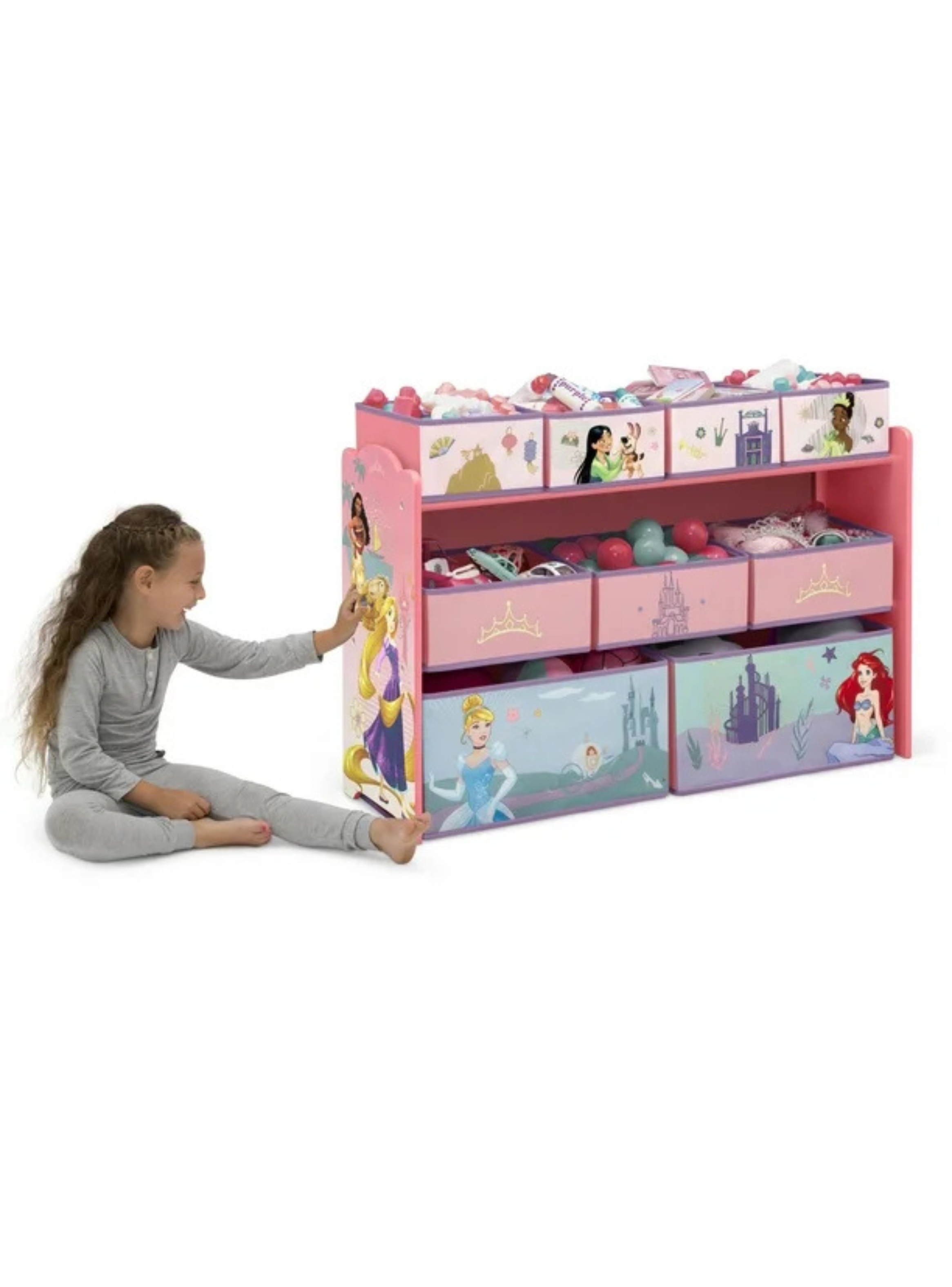 Organizador infantil de Princesas Disney de 9 contenedores Delta Children-2