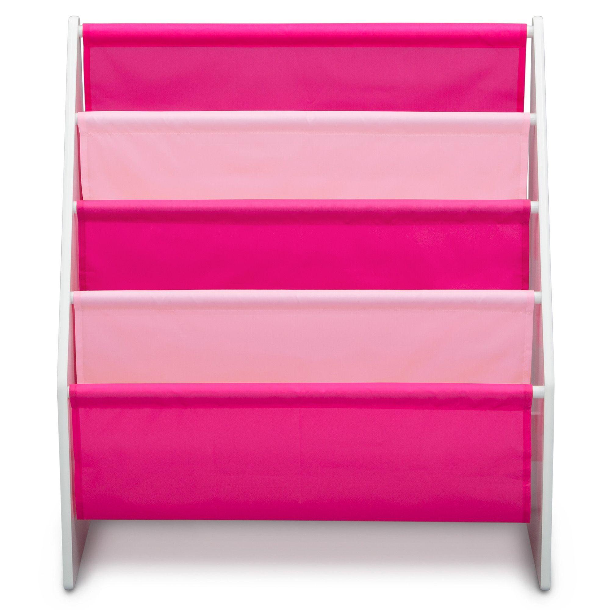 Librero infantil para libros blanco y rosado Delta Children-6