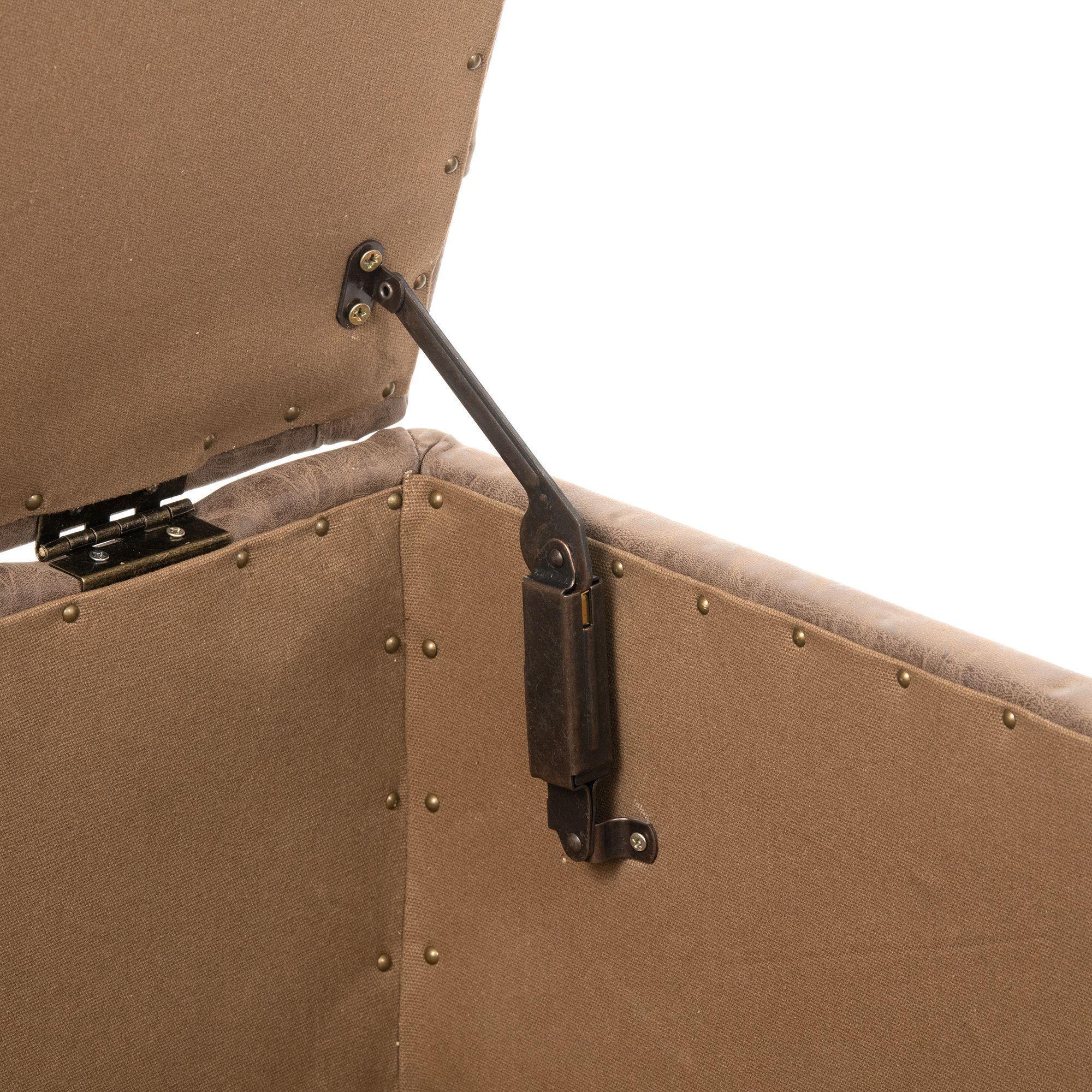 Puff Liao  , puff y Baúl de eco cuero, estructura de madera-6