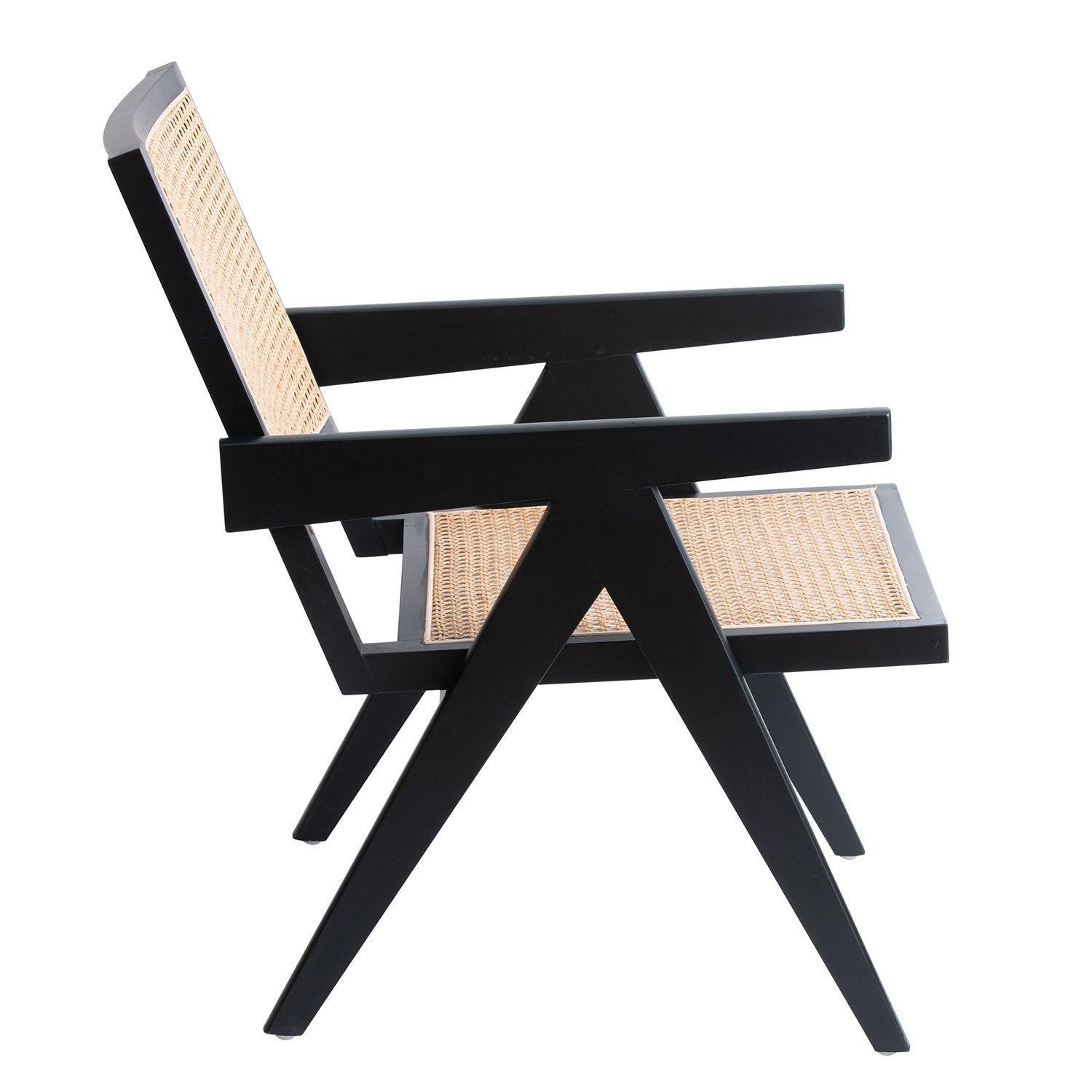 Sitial Futra Negro con brazos-2