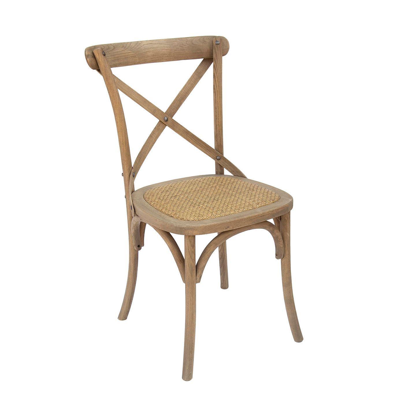 Pack x 2 Silla Crossback Cafe Claro -2