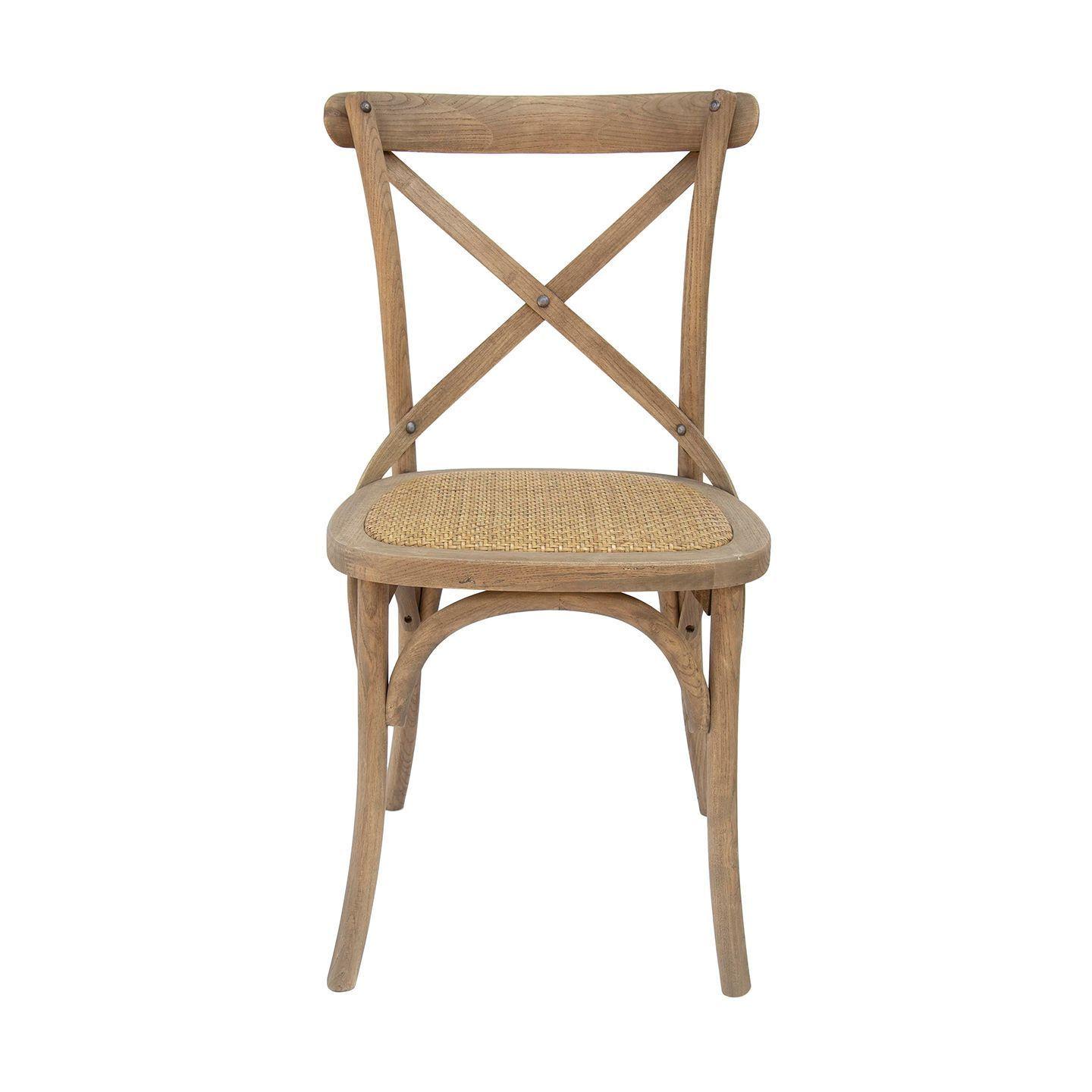Pack x 2 Silla Crossback Cafe Claro -3