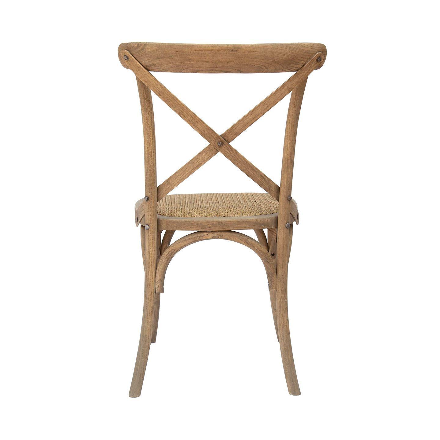Pack x 2 Silla Crossback Cafe Claro -4