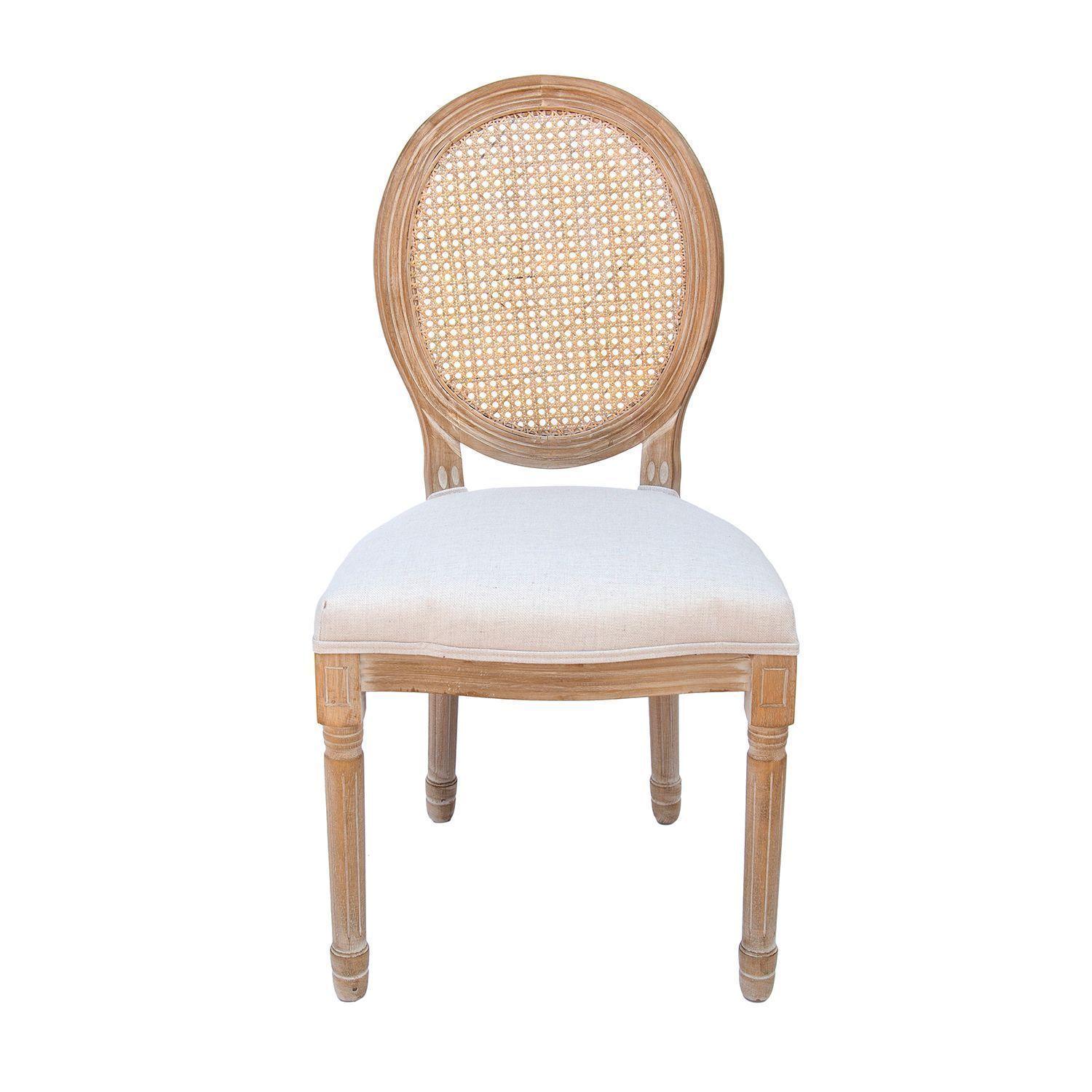 Pack 2 unidades Silla Mara de madera caucho y rattan-3