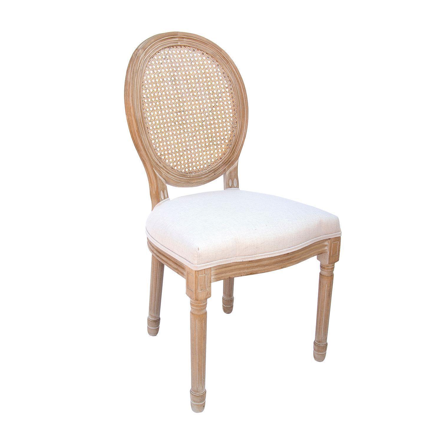 Pack 2 unidades Silla Mara de madera caucho y rattan-2