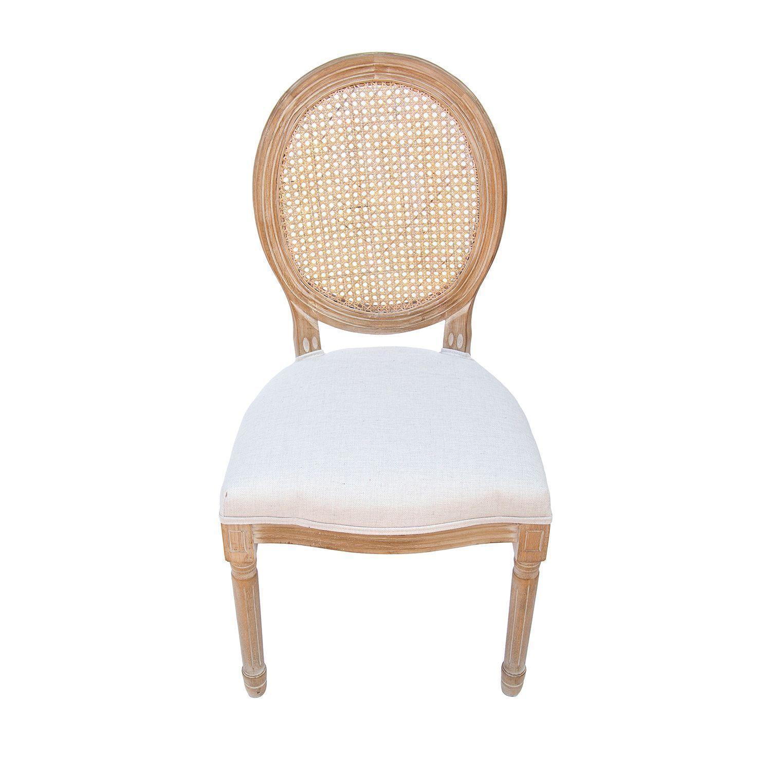 Pack 2 unidades Silla Mara de madera caucho y rattan-4
