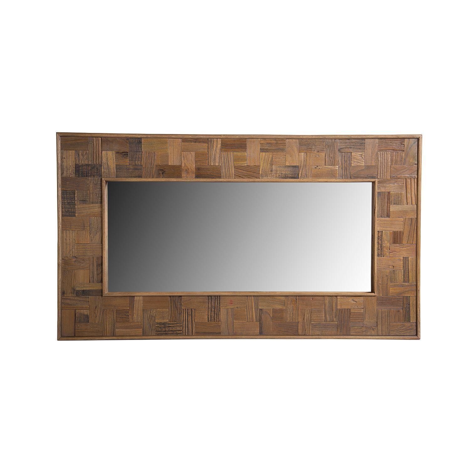 Espejo Enping rectangular estilo mosaico-2