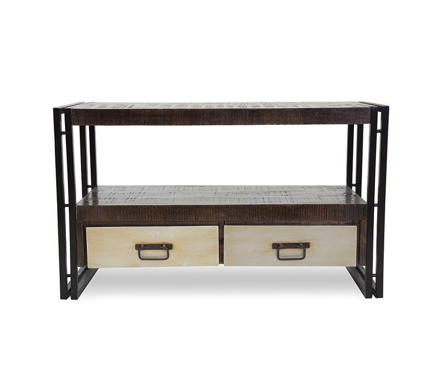 Rack Salasar de madera reciclada y metal-4