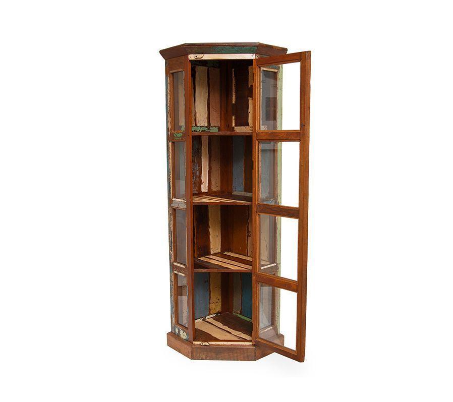 Vitrina esquinero de madera y vidrio-2