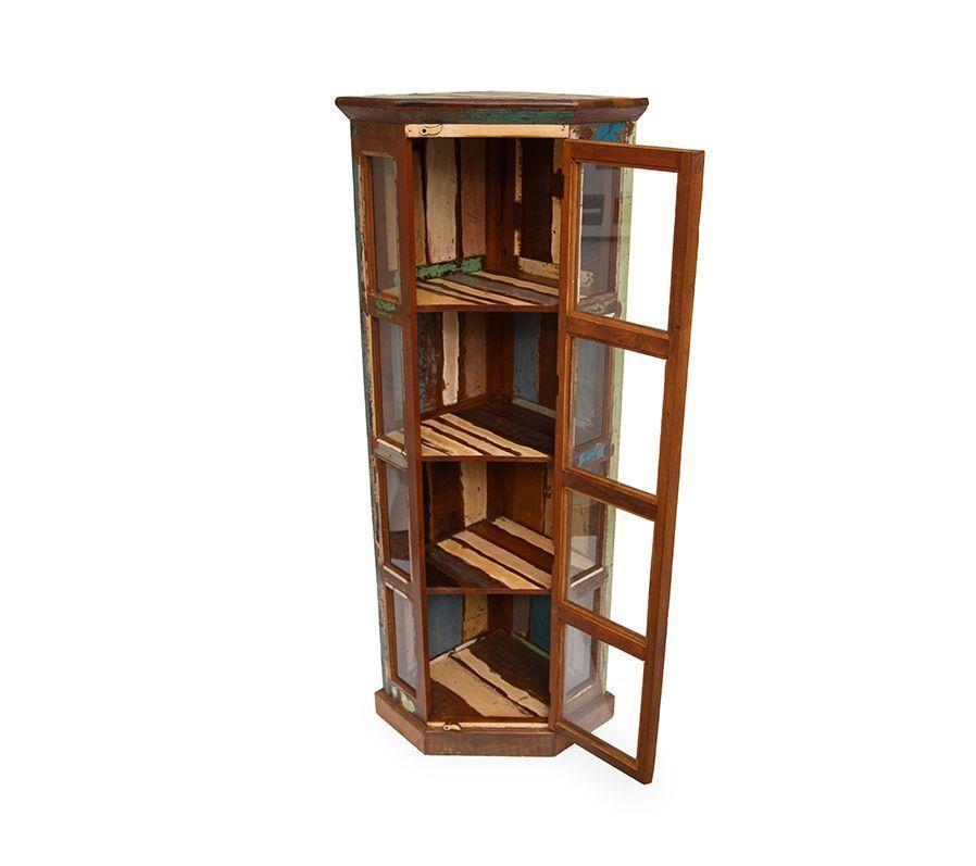 Vitrina esquinero de madera y vidrio-3