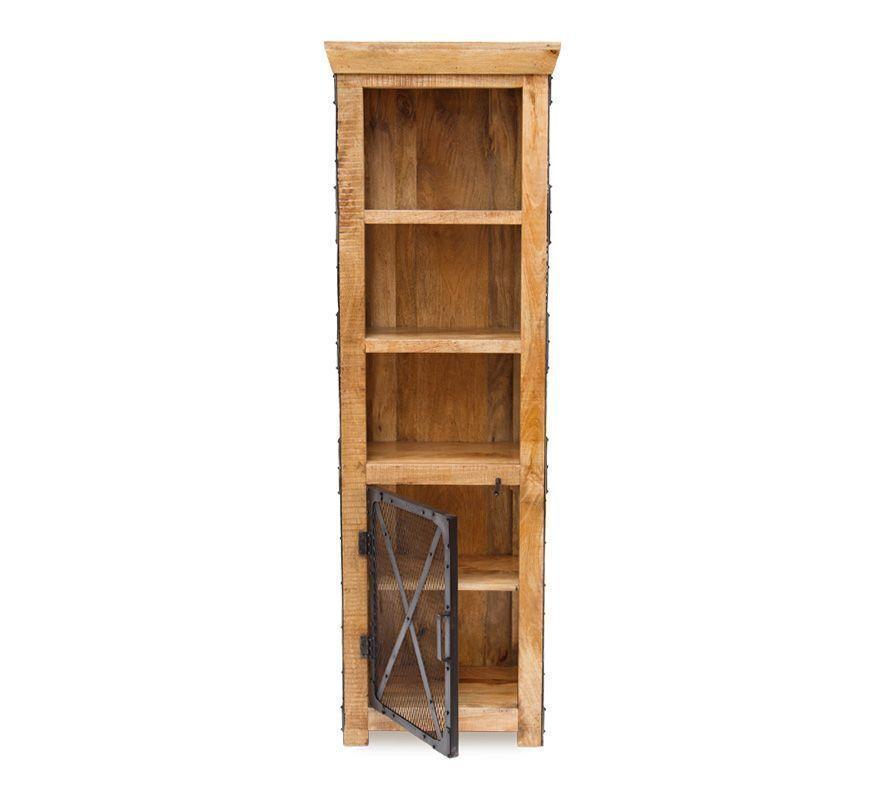 Vitrina Munnar hecha de madera de mango y metal-3