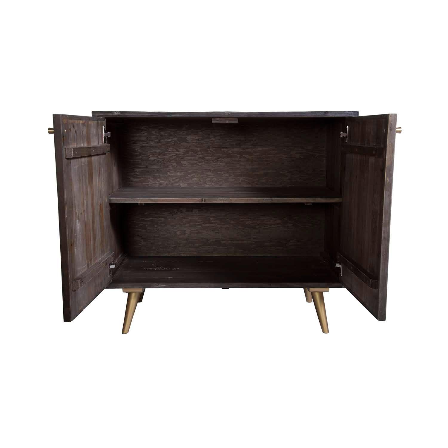 Comoda mong de madera negra 102x90-3