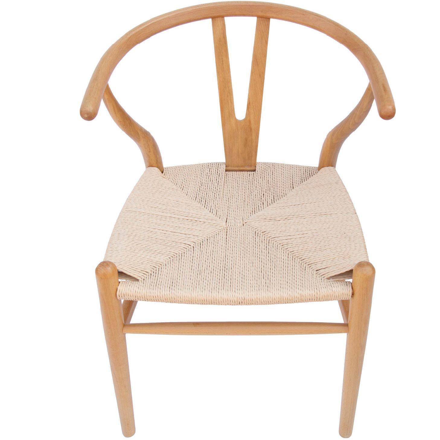 Pack 2 Unidades Silla Wishbone color madera Natural-2