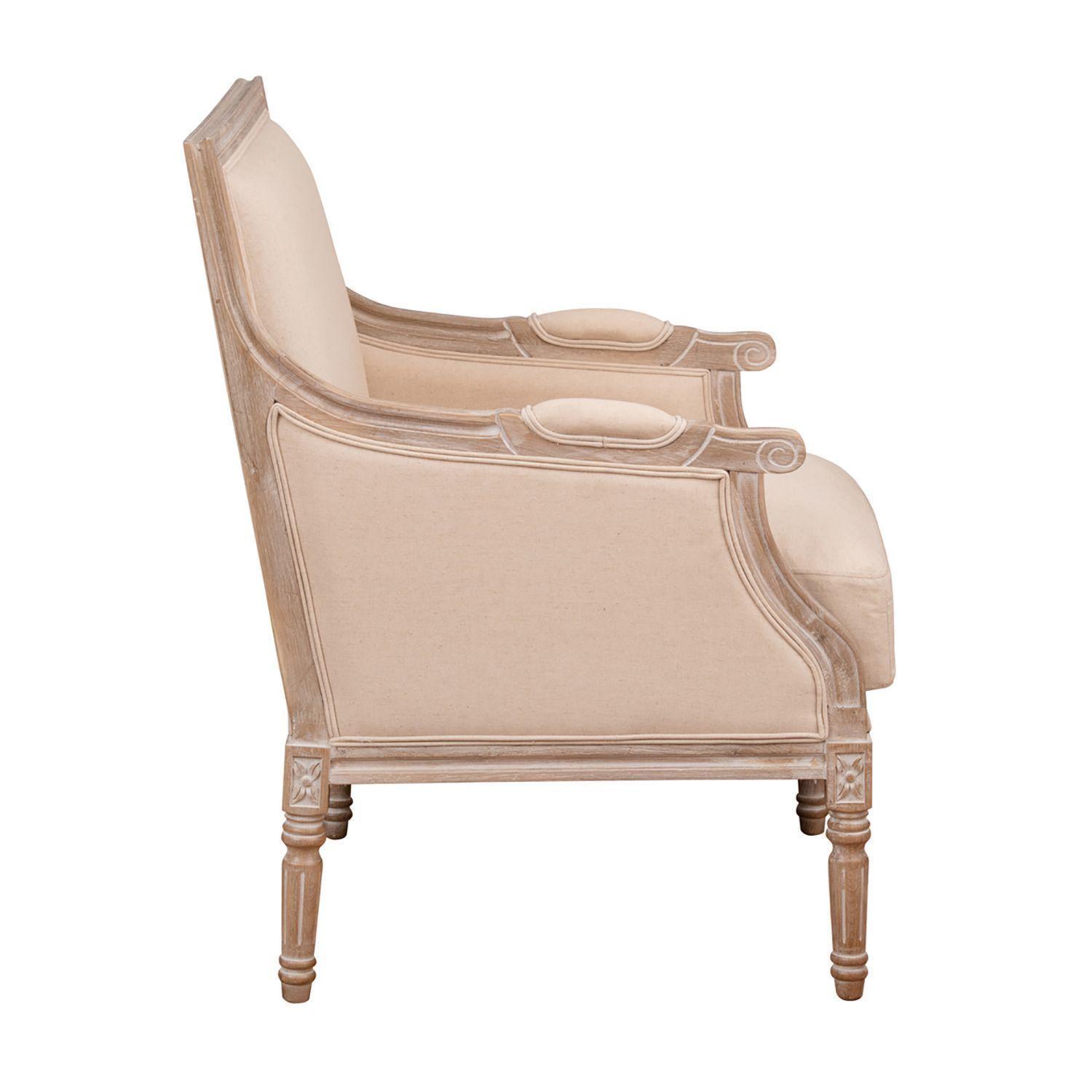 Sitial Turpan de madera de roble y tela-4