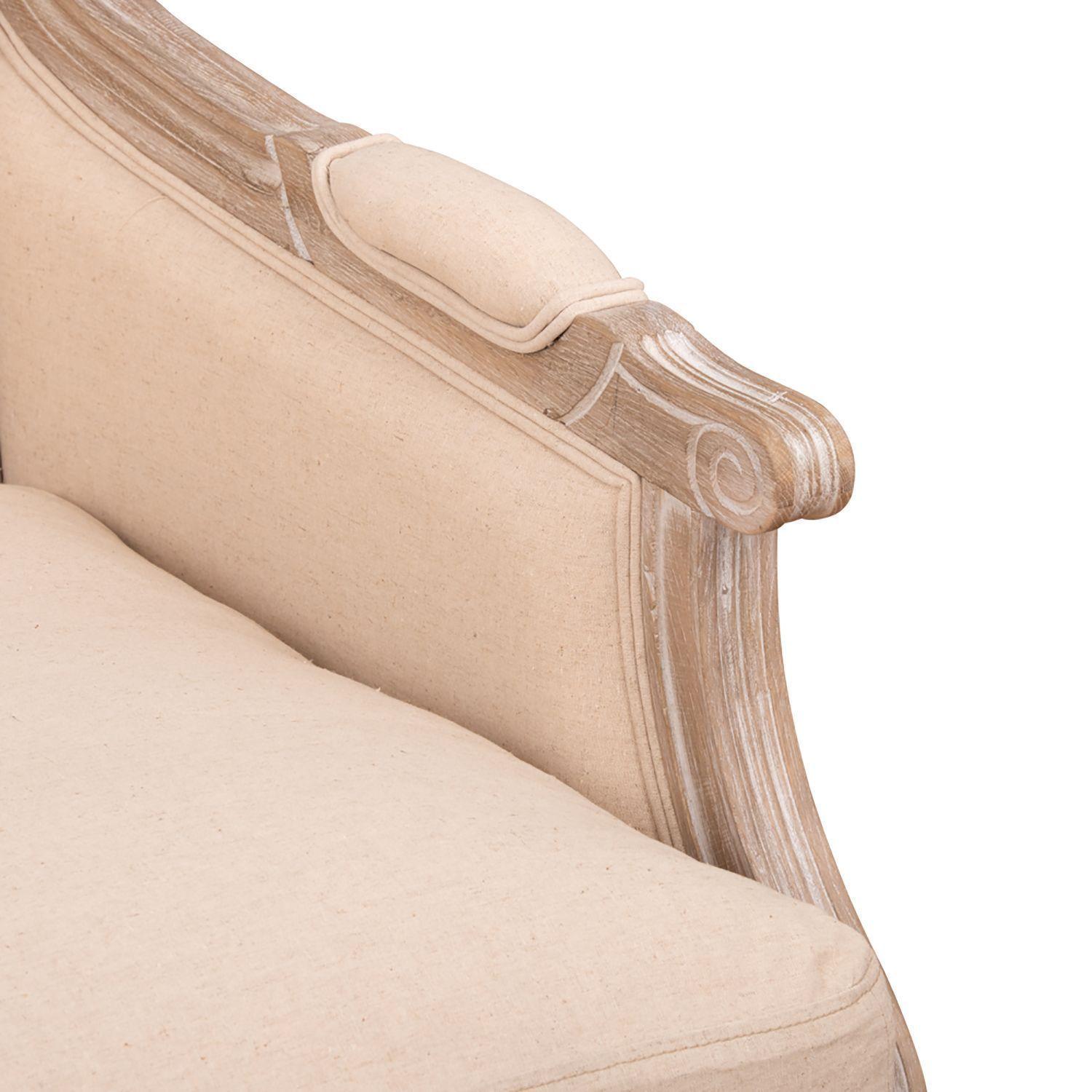 Sitial Turpan de madera de roble y tela-6