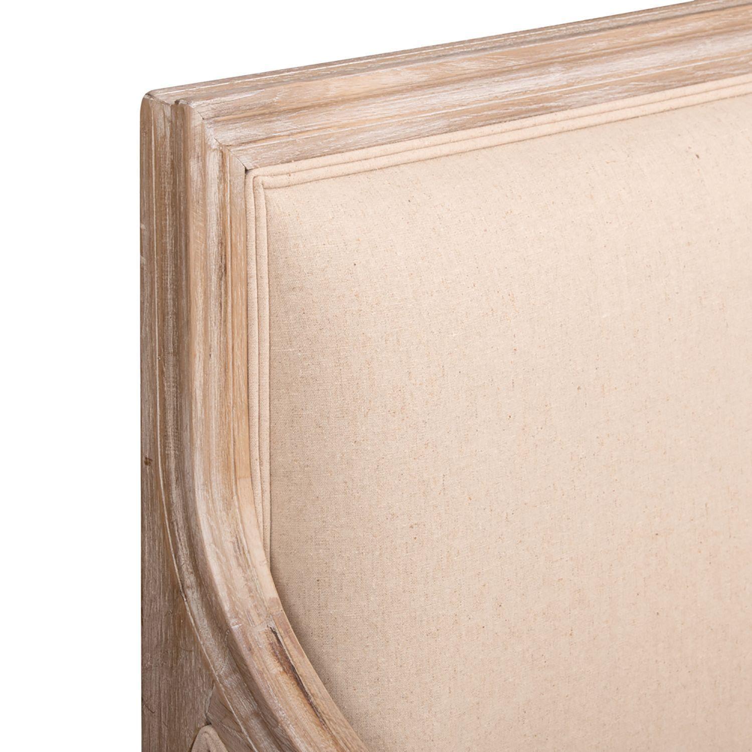 Sitial Turpan de madera de roble y tela-7