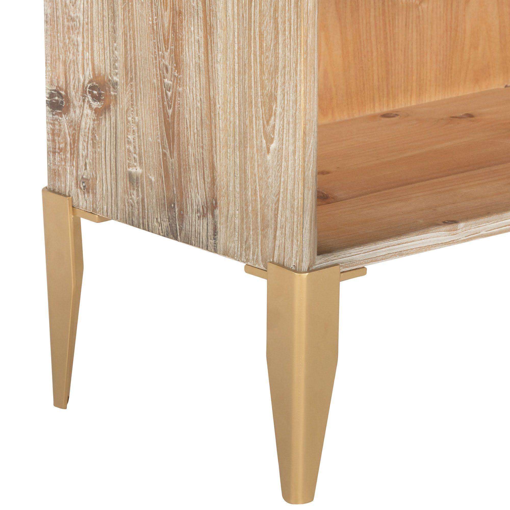 Librero Terney de madera y acero-4