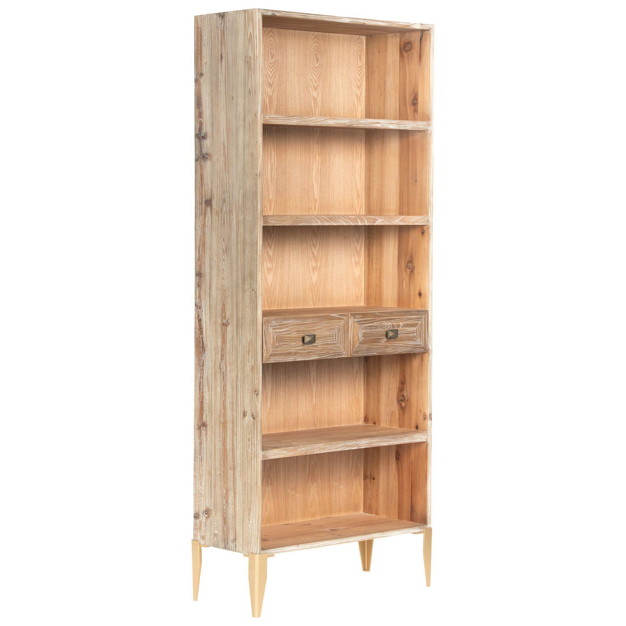 Librero Terney de madera y acero-2