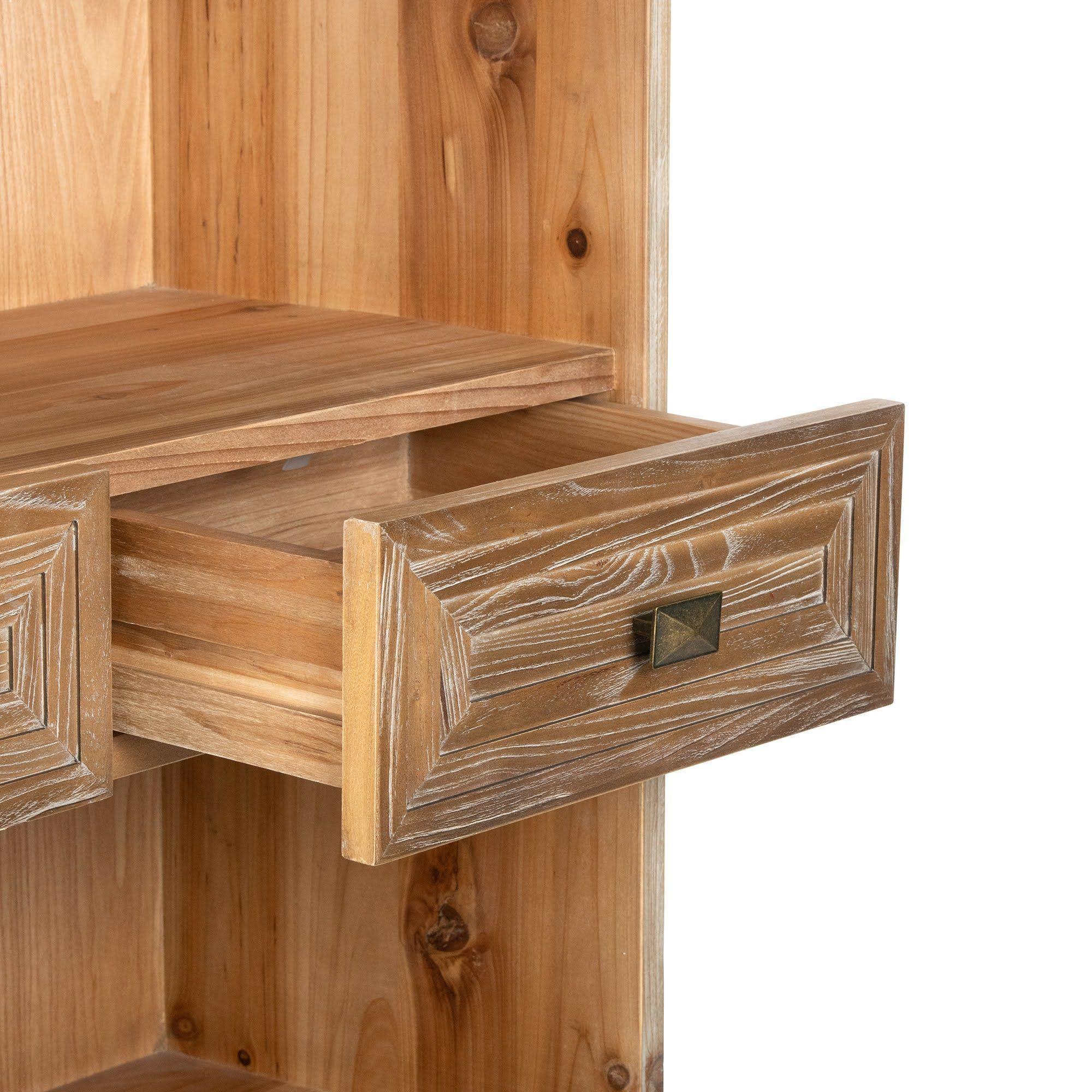 Librero Terney de madera y acero-5