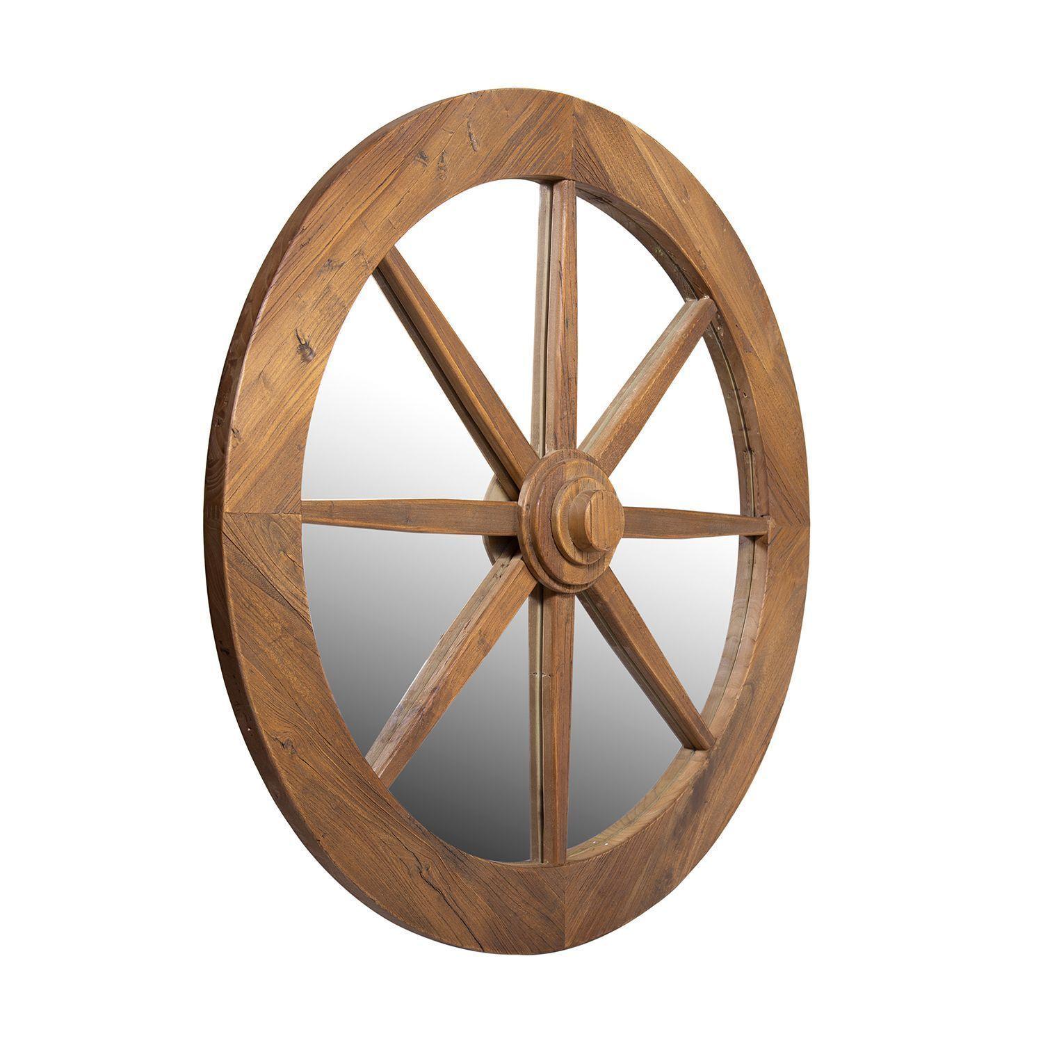 Espejo Cao, estilo rueda de madera-2