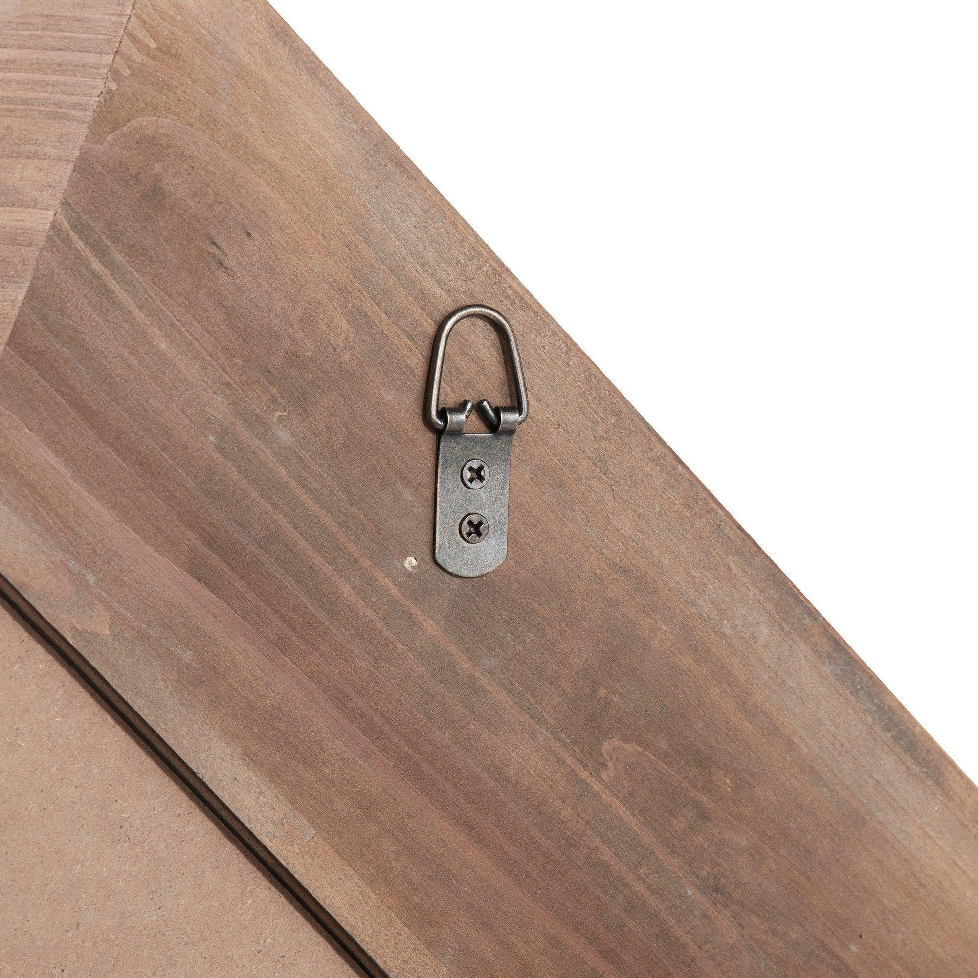 Espejo Samarka, madera de olmo en forma octogonal-5