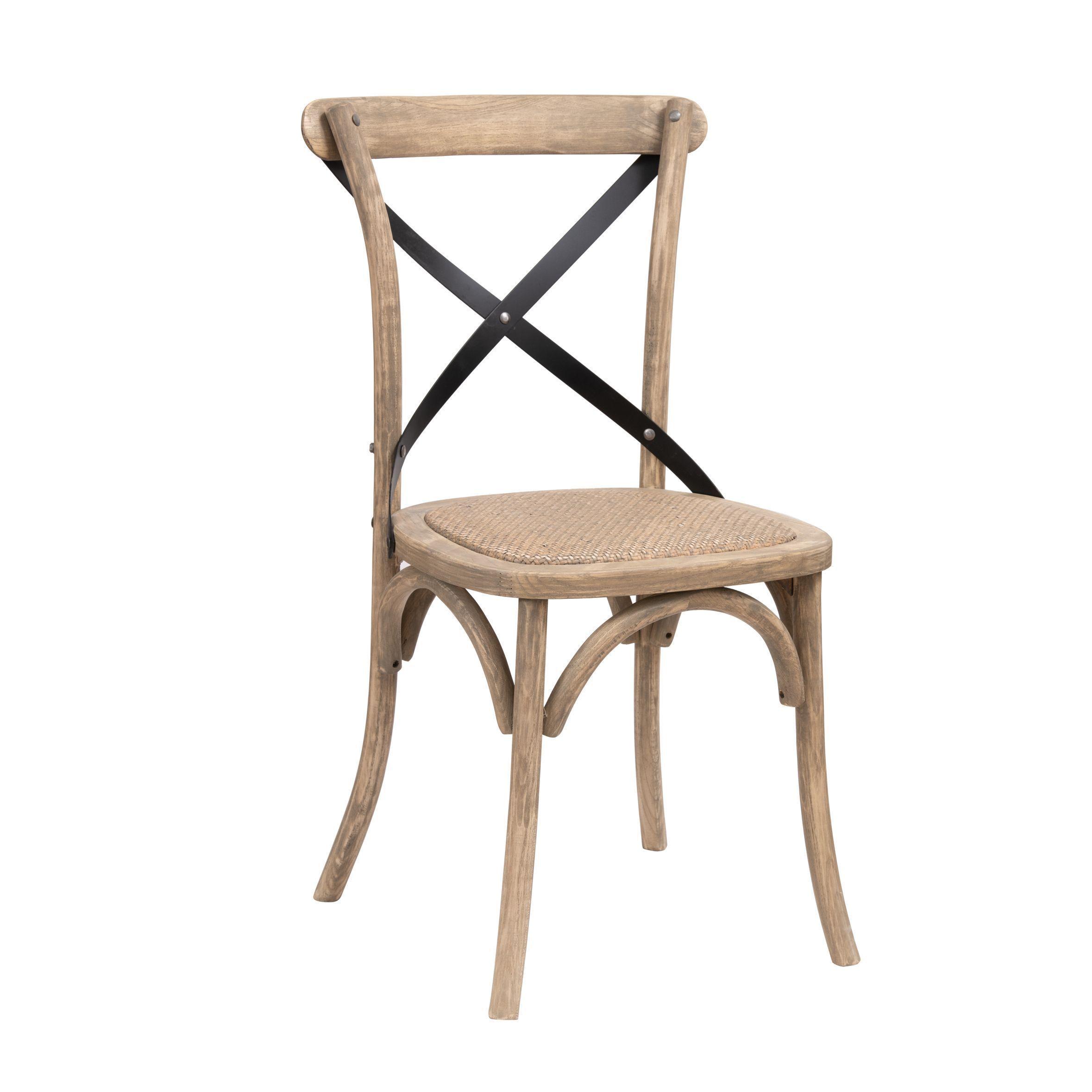 Pack x 2 Silla Crossback Respaldo Metalico-2