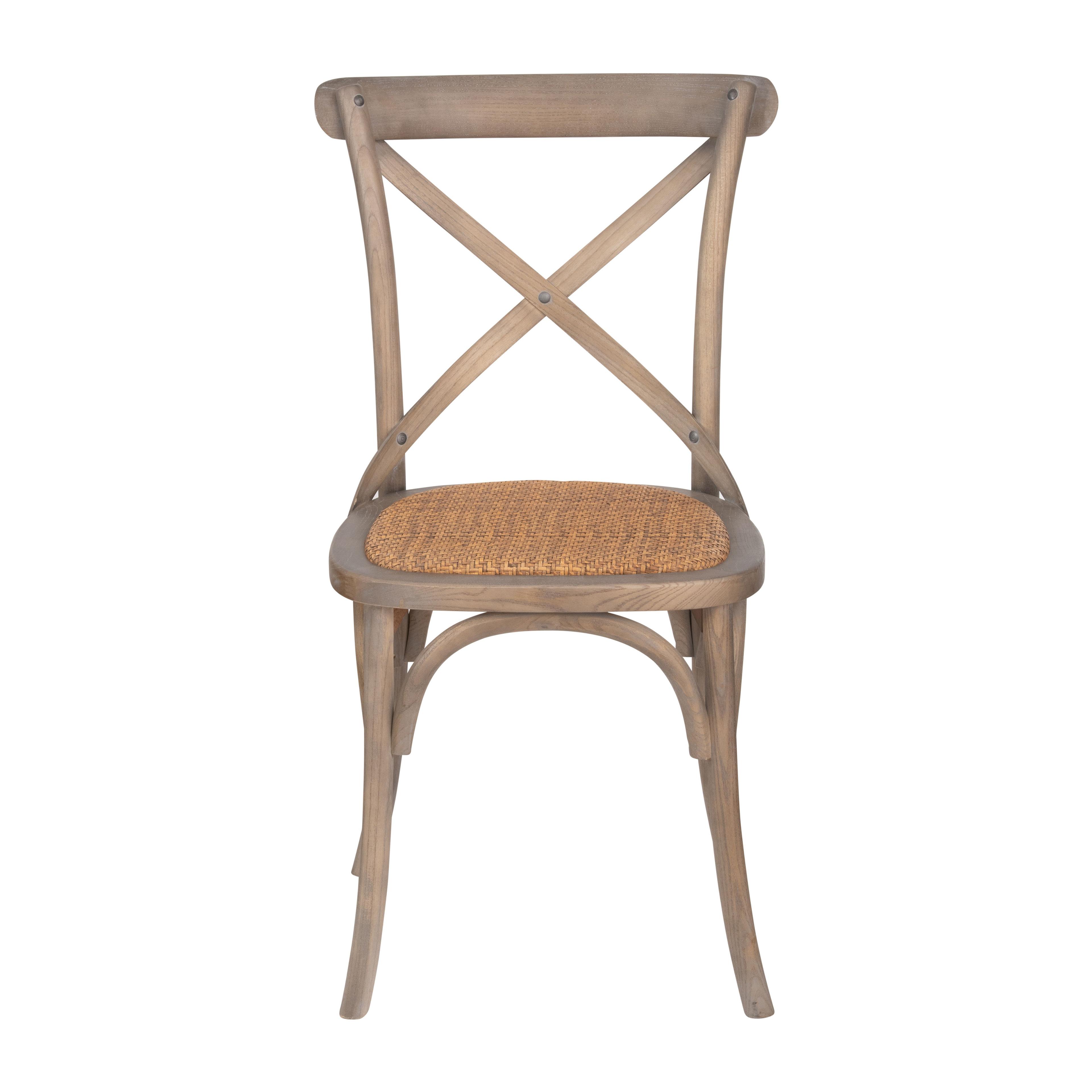 Pack 2 unidades Sillas Crossback Gris Oscura-3