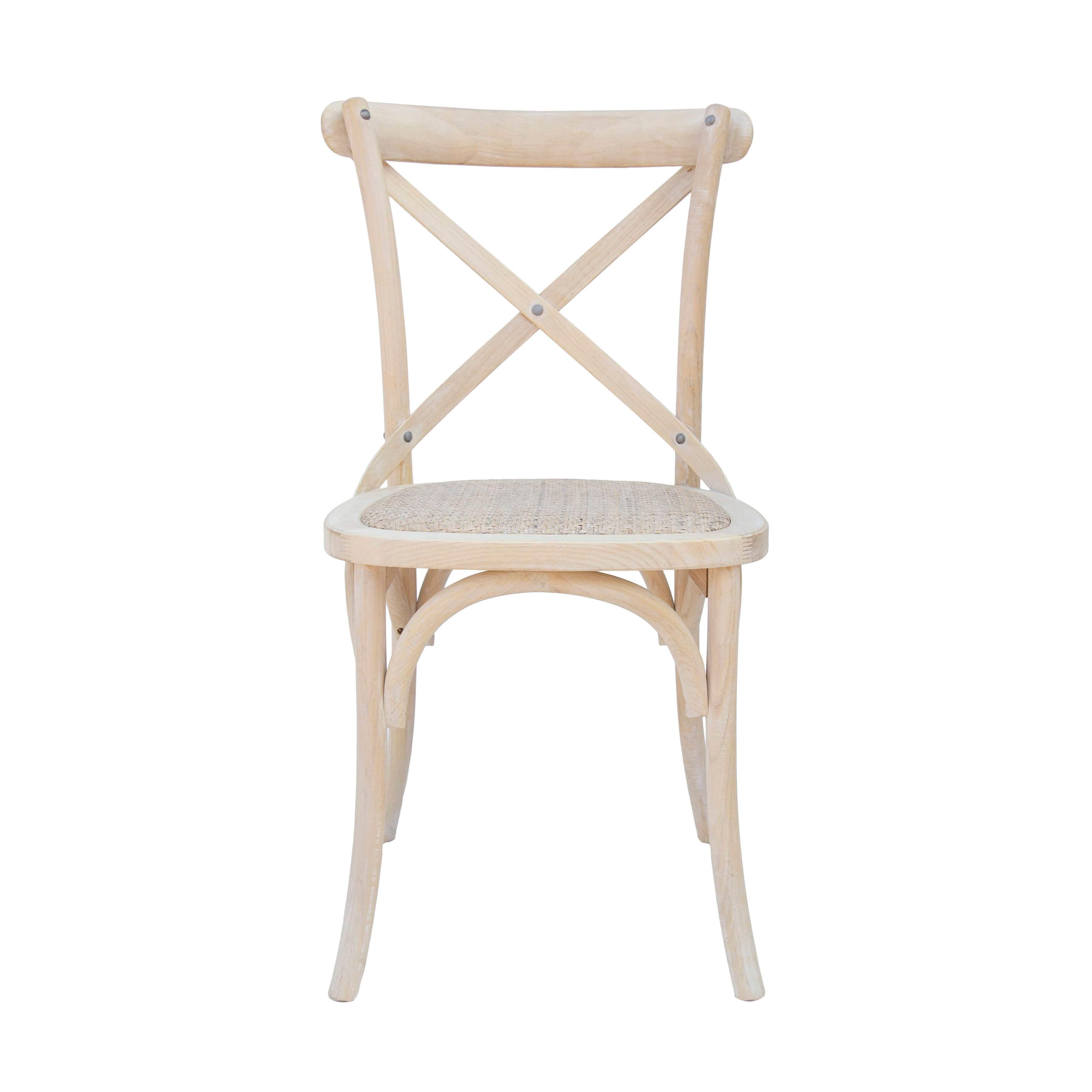 Pack 2 unidades Silla comedor Crossback blanca-2
