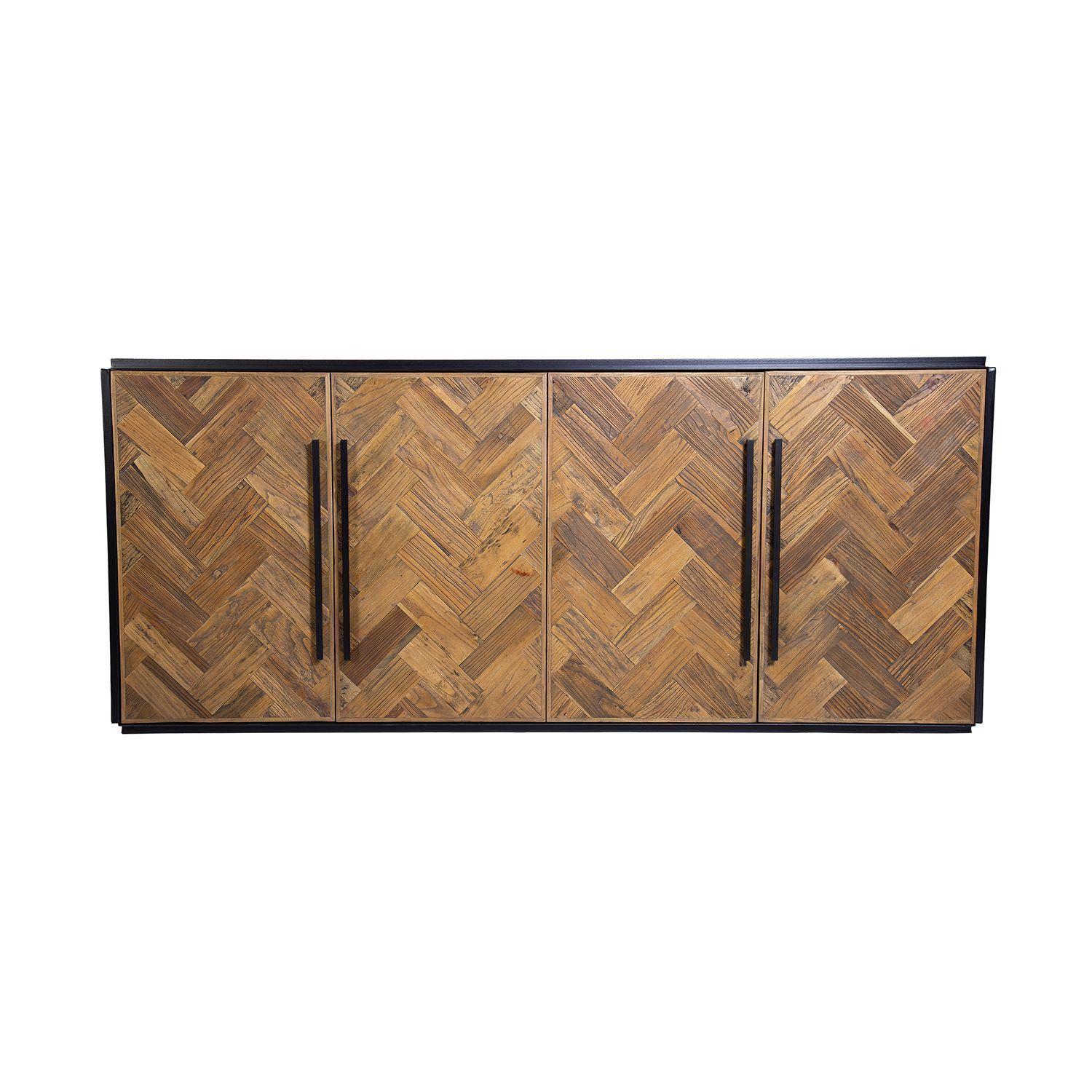 Buffet Dequen, madera de olmo y acero.-2