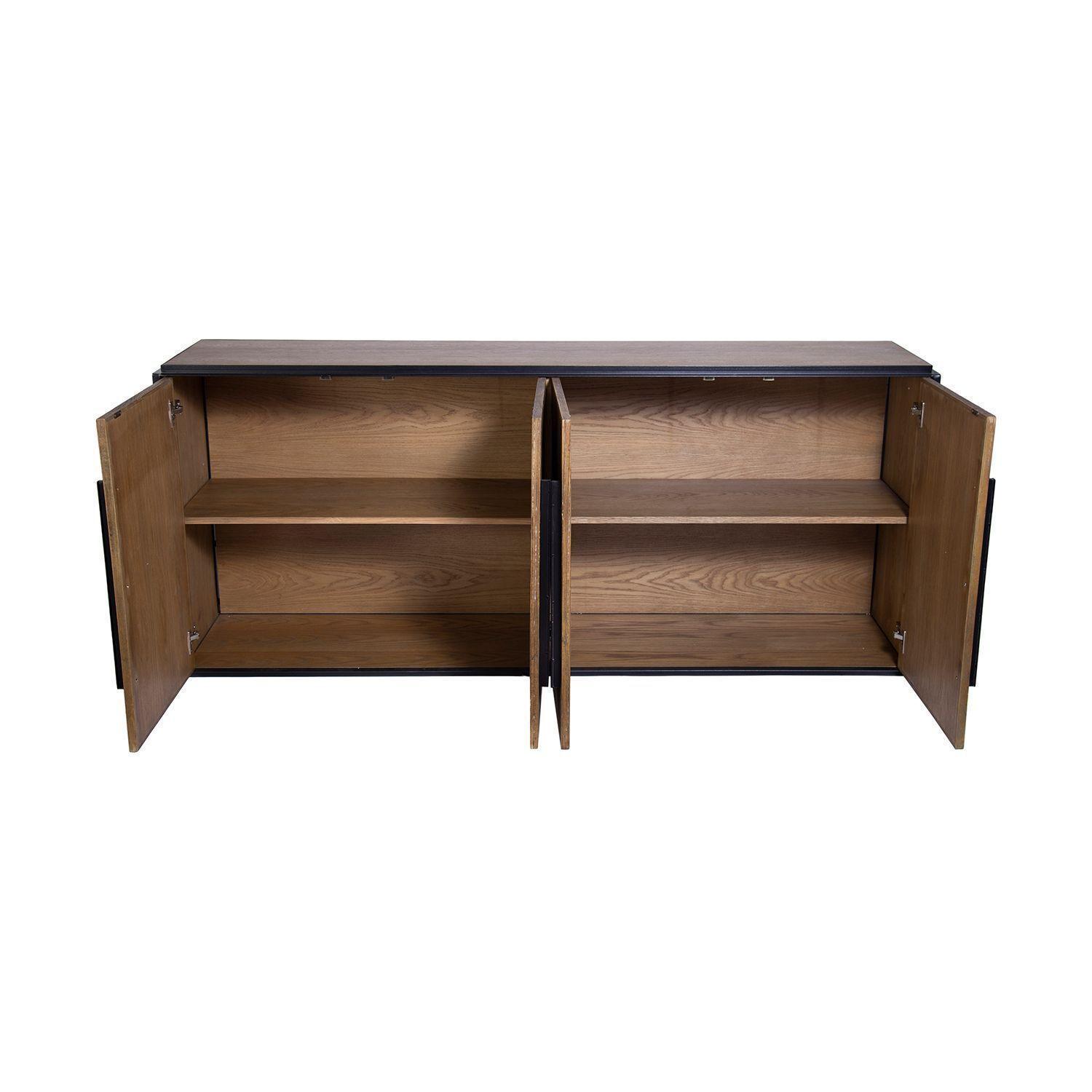 Buffet Dequen, madera de olmo y acero.-4