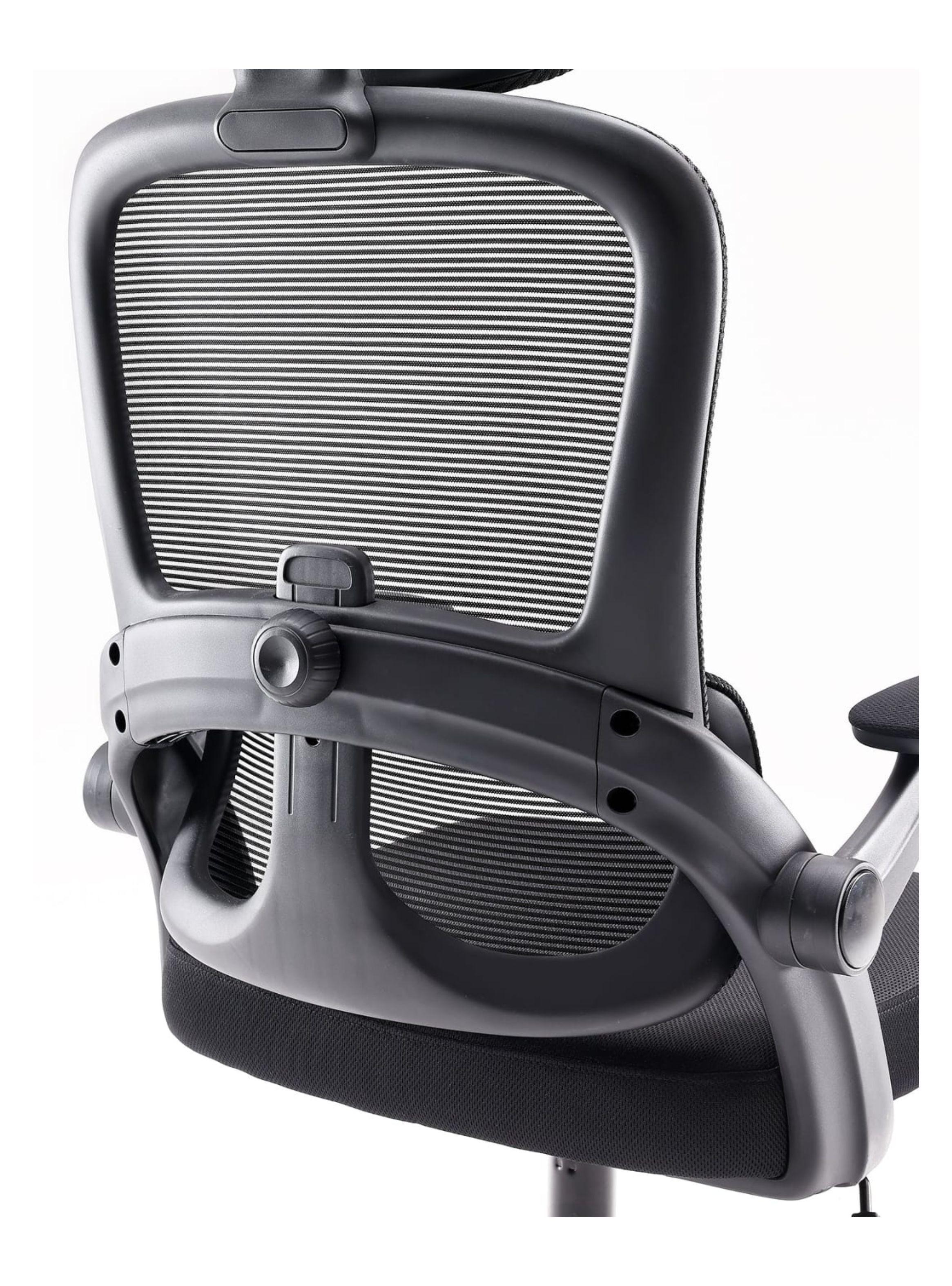 SILLA ERGONOMICA DE OFICINA CON POSA BRAZO Y RESPALDO LUMBAR-4