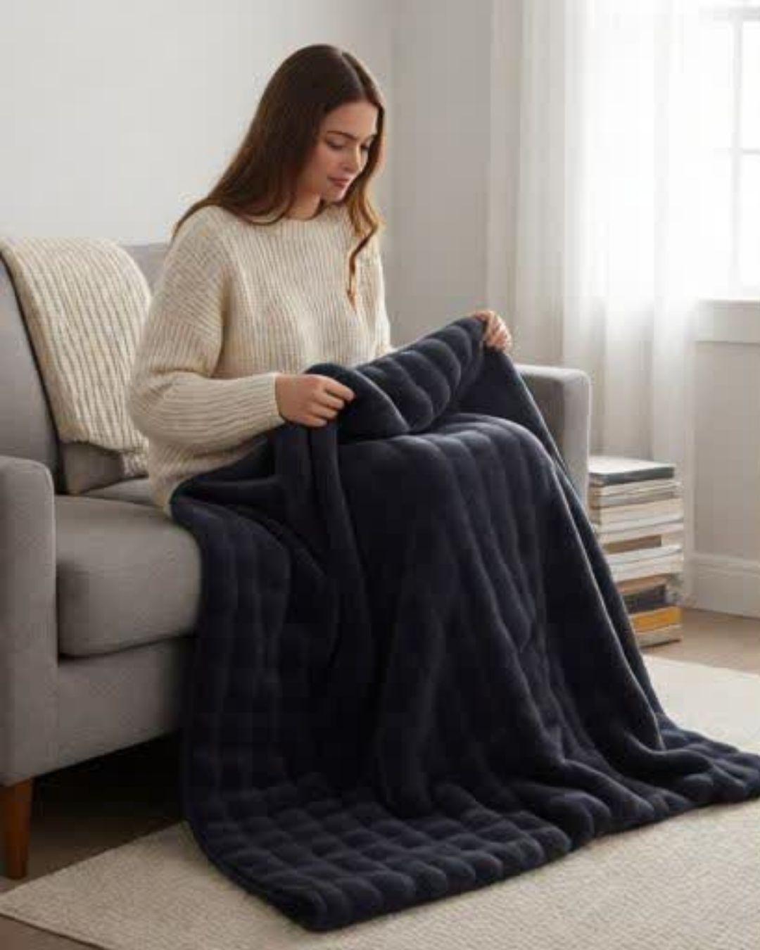 Cobertor de Invierno Premium -Imitación Piel de Conejo KING TF-2