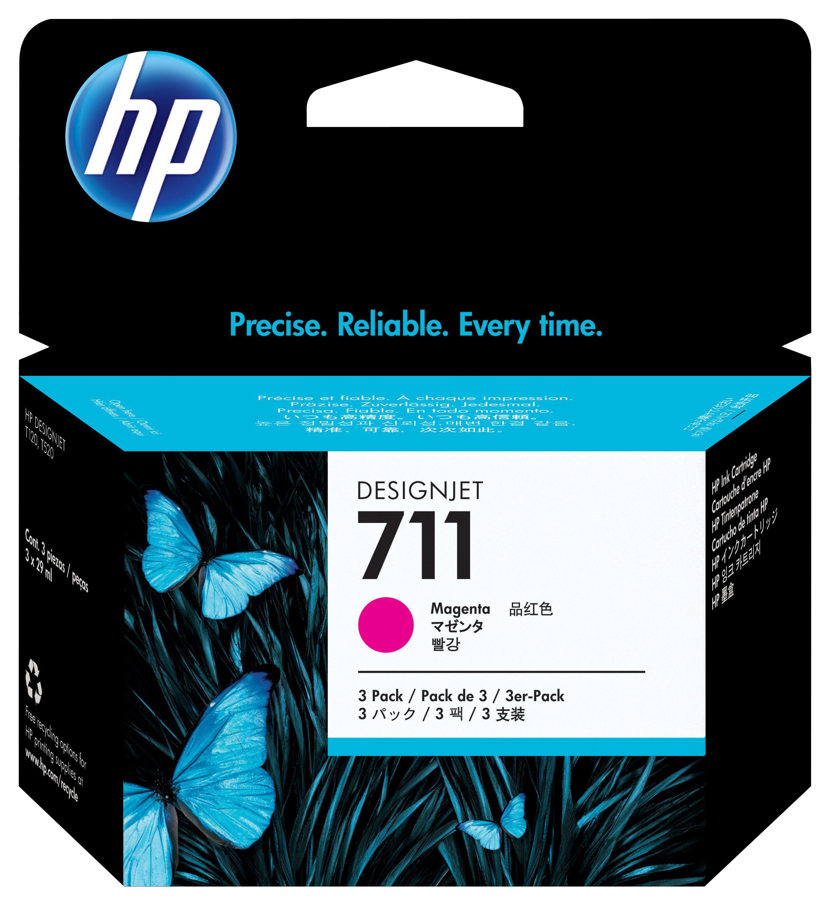TINTA HP 711 Magenta 3-Ink Multipack  29 ml x 3-0