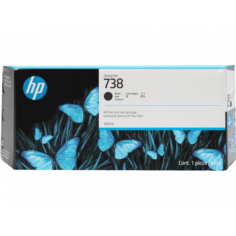 TINTA HP 738 300ml Black Ink Cartridge Desingjet T850/T950-0