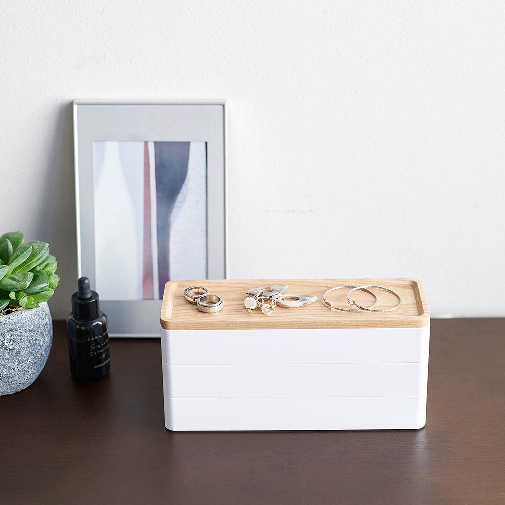 Caja Accesorios Slim 3 Niveles Blanco-0