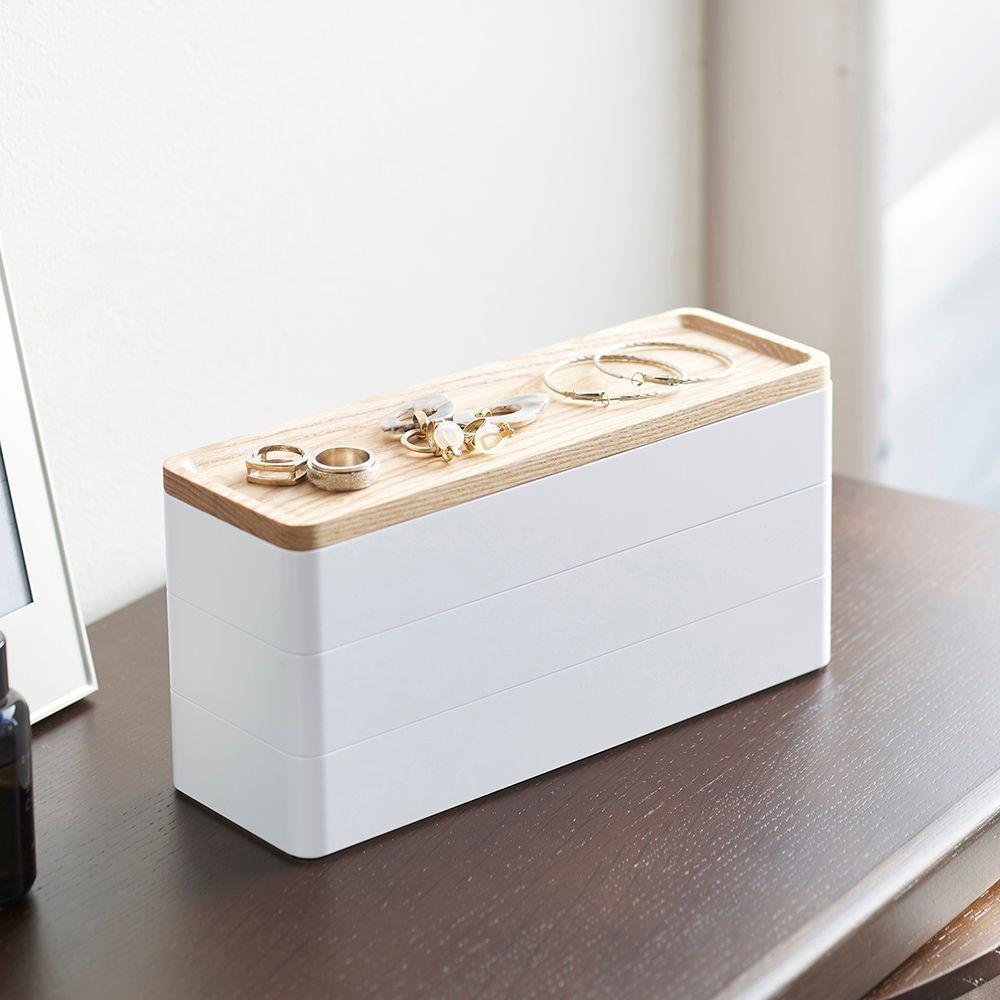 Caja Accesorios Slim 3 Niveles Blanco-3