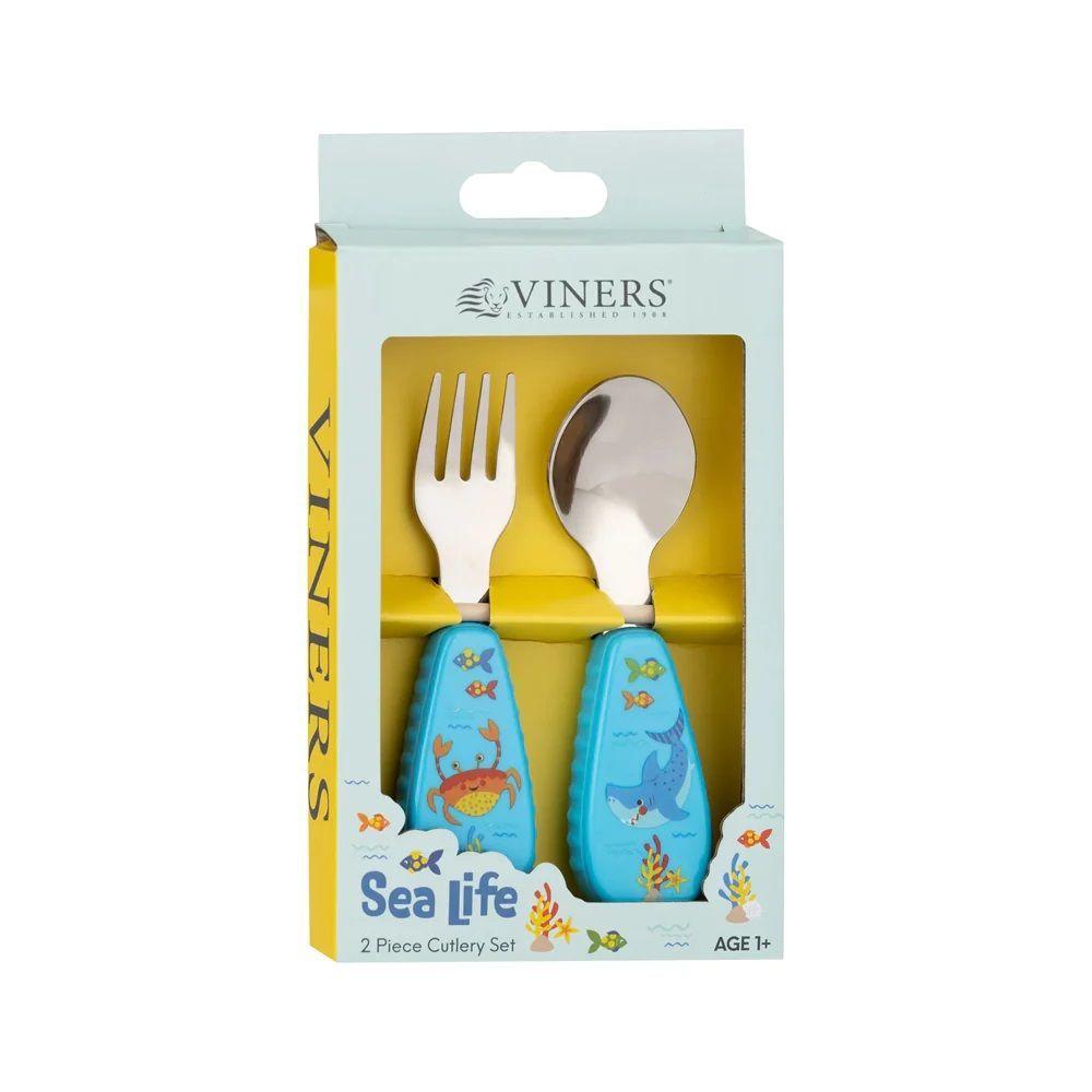Set Cubiertos Niños Sea Life 2 Pzas-0