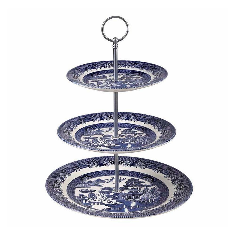 Set Platos 3 Niveles Blue Willow Churchill-1