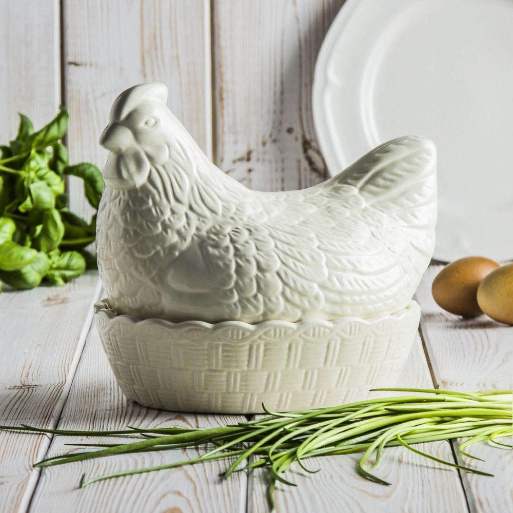 Nido Gallina Crema Cer mica-2