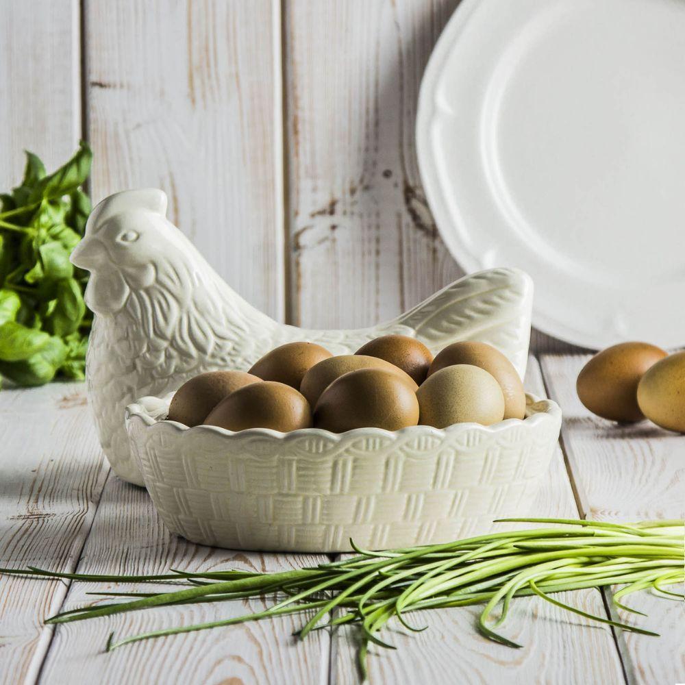 Nido Gallina Crema Cer mica-3